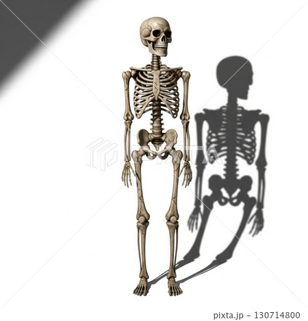 Standing Human Skeleton Anatomy Study Model...のイラスト素材 [130714800] - PIXTA