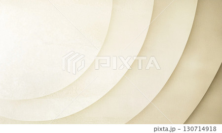 ベージュのレイヤーが重なる背景テクスチャ 130714918