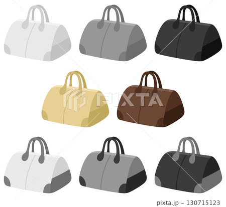 ボストンバッグ ベーシックカラー&ツートンカラー8種セット ボストンバッグ ベーシックカラー&ツートンカラー8種セット 130715123