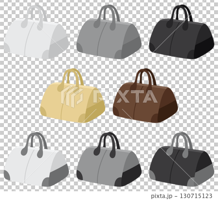 ボストンバッグ ベーシックカラー&ツートンカラー8種セット ボストンバッグ ベーシックカラー&ツートンカラー8種セット 130715123