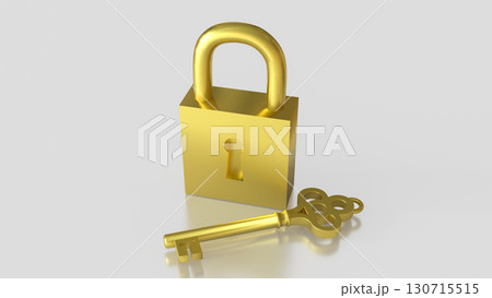 The Golden Key for security concept 3d Rendering. 130715515