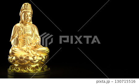 The Guan Yin sculpture  for religion concept 3d Rendering. The Guan Yin sculpture  for religion concept 3d Rendering. 130715516