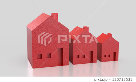 The House for Property or Building Business 3d Rendering. 130715533