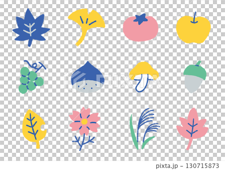 秋季植物和水果圖示 set_color 秋季植物和水果圖示 set_color 130715873