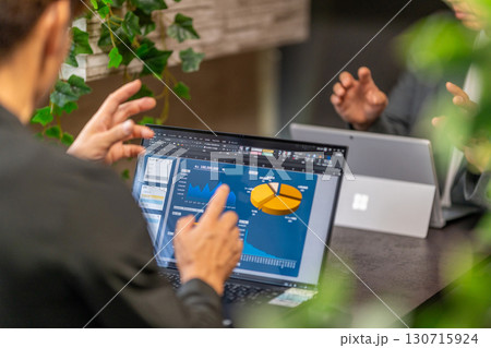 総務　経理　事務職　営業事務　一般事務　マネジメントダッシュボード　表　グラフ　2人 130715924