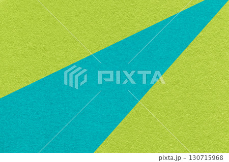 Abstract old geometric green paper background with turquoise rays, macro texture for banner, template, presentation 130715968