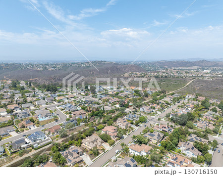 Aerial view houses in Carlsbad in land, North County San Diego Aerial view houses in Carlsbad in land, North County San Diego 130716150