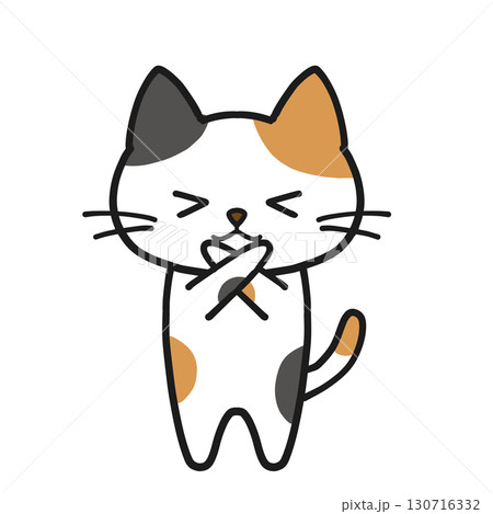 ダメなことを注意する三毛猫 ダメなことを注意する三毛猫 130716332