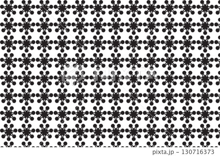 Black and white seamless clover pattern background Black and white seamless clover pattern background 130716373