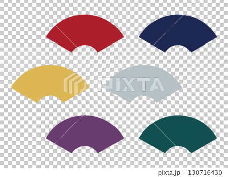 Simple fan-shaped Japanese frame set 130716430