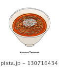千葉名物　勝浦タンタンメンのイラスト＿線画 130716434