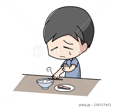 食欲がない男性のイラスト 食欲がない男性のイラスト 130717421