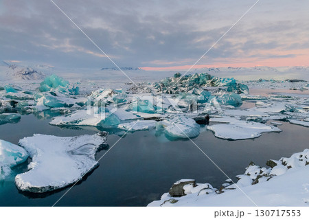 Early morning over Jokulsarlon Glacier lagoon Early morning over Jokulsarlon Glacier lagoon 130717553
