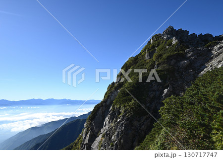 木曽駒ヶ岳登山、中央アルプス、長野県 木曽駒ヶ岳登山、中央アルプス、長野県 130717747