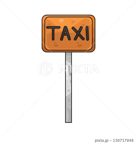 illustration of Taxi stop sign 130717848