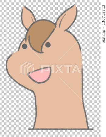 一匹微笑的馬跳了出來 130718212