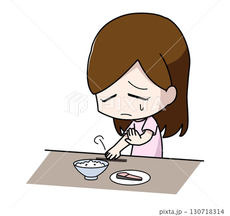 食欲がない女性のイラスト 食欲がない女性のイラスト 130718314