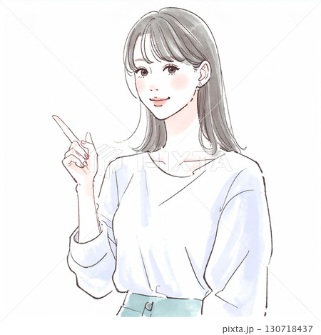 ❤超美人★手書き美人イラスト(220602)★配送無料 水彩画・手描き風の女性・女の子のイラスト素材のイラスト素材