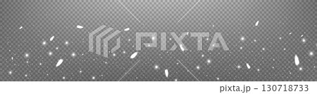 White glittering dots, particles, stars magic sparks. Glow flare light effect. Silver luminous points. Vector particles on transparent background. White glittering dots, particles, stars magic sparks. Glow flare light effect. Silver luminous points. Vector particles on transparent background. 130718733