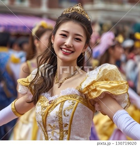 プリンセスのコスチュームで踊るテーマーパークダンサー8 130719020