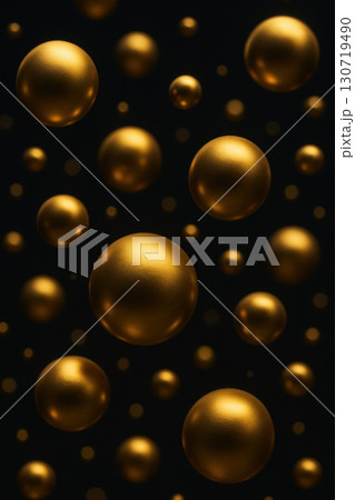Golden sphere floating ball dark background metallic texture luxury design abstract pattern shiny surface glowing orb smooth sphere elegant decoration round shape reflective object golden color Golden sphere floating ball dark background metallic texture luxury design abstract pattern shiny surface glowing orb smooth sphere elegant decoration round shape reflective object golden color 130719490