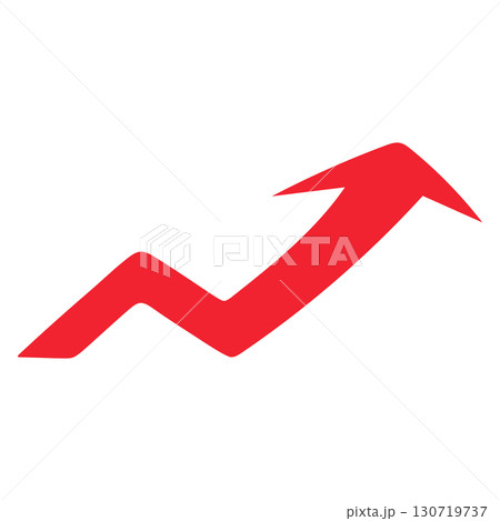 赤い上昇矢印 成長 増加 ビジネス成功と金融の進展 130719737