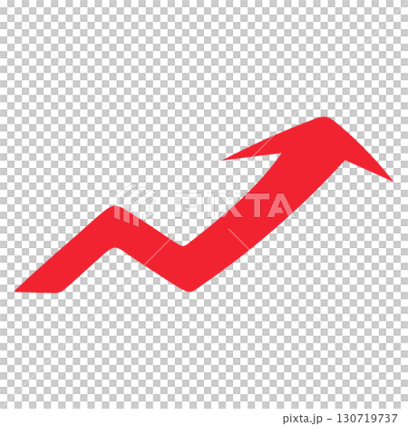 赤い上昇矢印 成長 増加 ビジネス成功と金融の進展 130719737