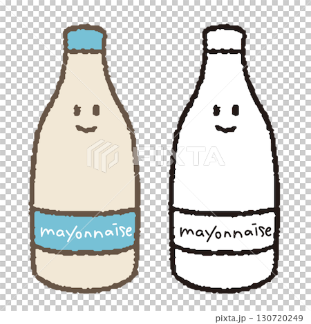 Hand drawn mayonnaise Hand drawn mayonnaise 130720249