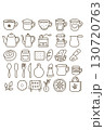 Coffee and Cafe Goods Icon Set  130720763