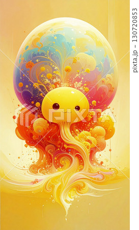 異世界の怪物のいる風景　AI生成素材 130720853