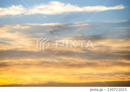 colorful dramatic sky with cloud at sunset 130721023