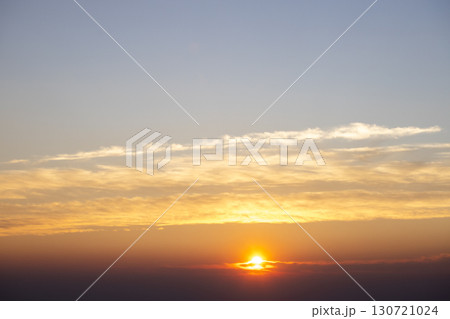 colorful dramatic sky with cloud at sunset 130721024