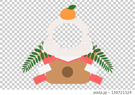 Kagami mochi face-in material, face-in panel, photo panel, New Year's card material Kagami mochi face-in material, face-in panel, photo panel, New Year's card material 130721324