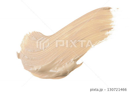 メイクブラシで描いたファンデーションの色と質感のサンプル 130721466