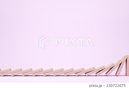 3D素材_木製ドミノ_紫 130722075