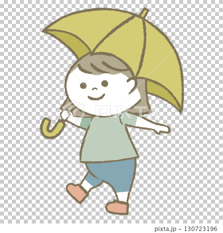 打著陽傘的孩子 130723196