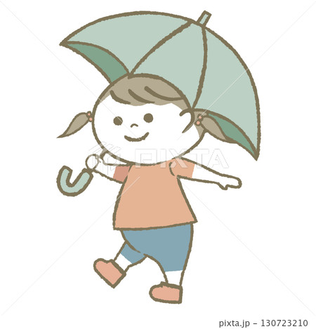 日傘をもつ子供 日傘をもつ子供 130723210
