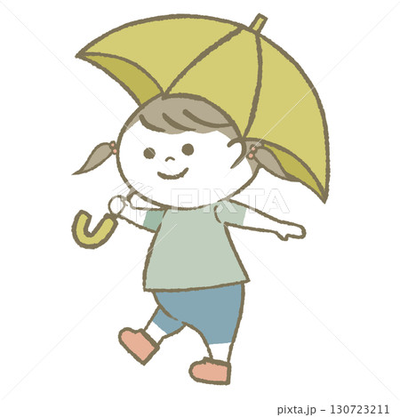 日傘をもつ子供 日傘をもつ子供 130723211