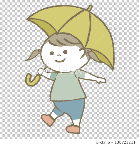 日傘をもつ子供 日傘をもつ子供 130723211