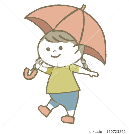 日傘をもつ子供 日傘をもつ子供 130723221