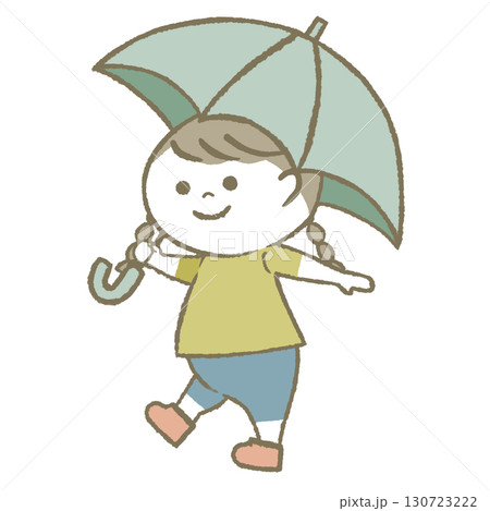 日傘をもつ子供 日傘をもつ子供 130723222