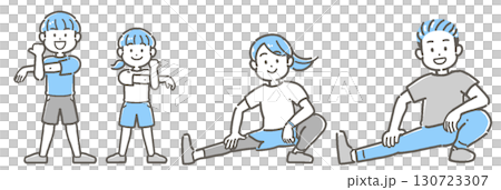 親子伸展運動(柔軟度) 親子伸展運動(柔軟度) 130723307