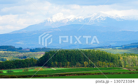秋の北海道美瑛町の丘の風景 秋の北海道美瑛町の丘の風景 130723384