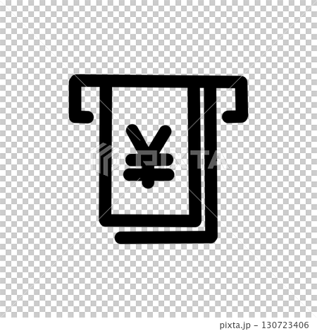 ATM icon - simple pictogram (black) showing cash withdrawal and banking services ATM icon - simple pictogram (black) showing cash withdrawal and banking services 130723406