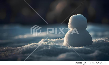 背景素材_ゆきだるま 130723508