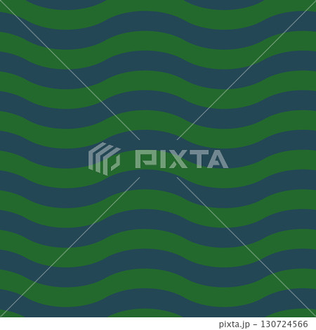 Wavy Stripe Pattern Green Blue 130724566