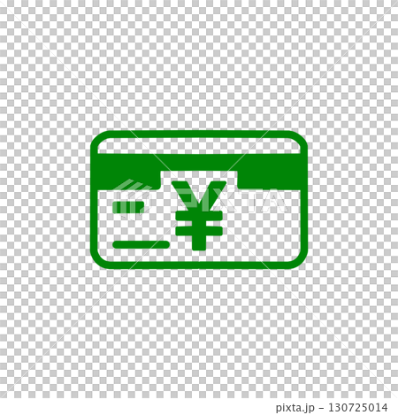 Credit card icon with Japanese yen symbol 130725014