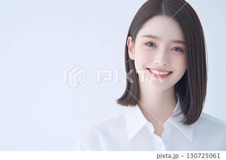 清潔感のある美しい女性・笑顔・スキンケア・エステ「AI生成画像」 130725061