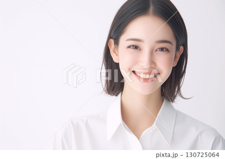 清潔感のある美しい女性・笑顔・スキンケア・エステ「AI生成画像」 130725064