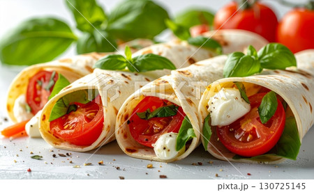 Tomato and Mozzarella Cheese Salad Wrap Tomato and Mozzarella Cheese Salad Wrap 130725145